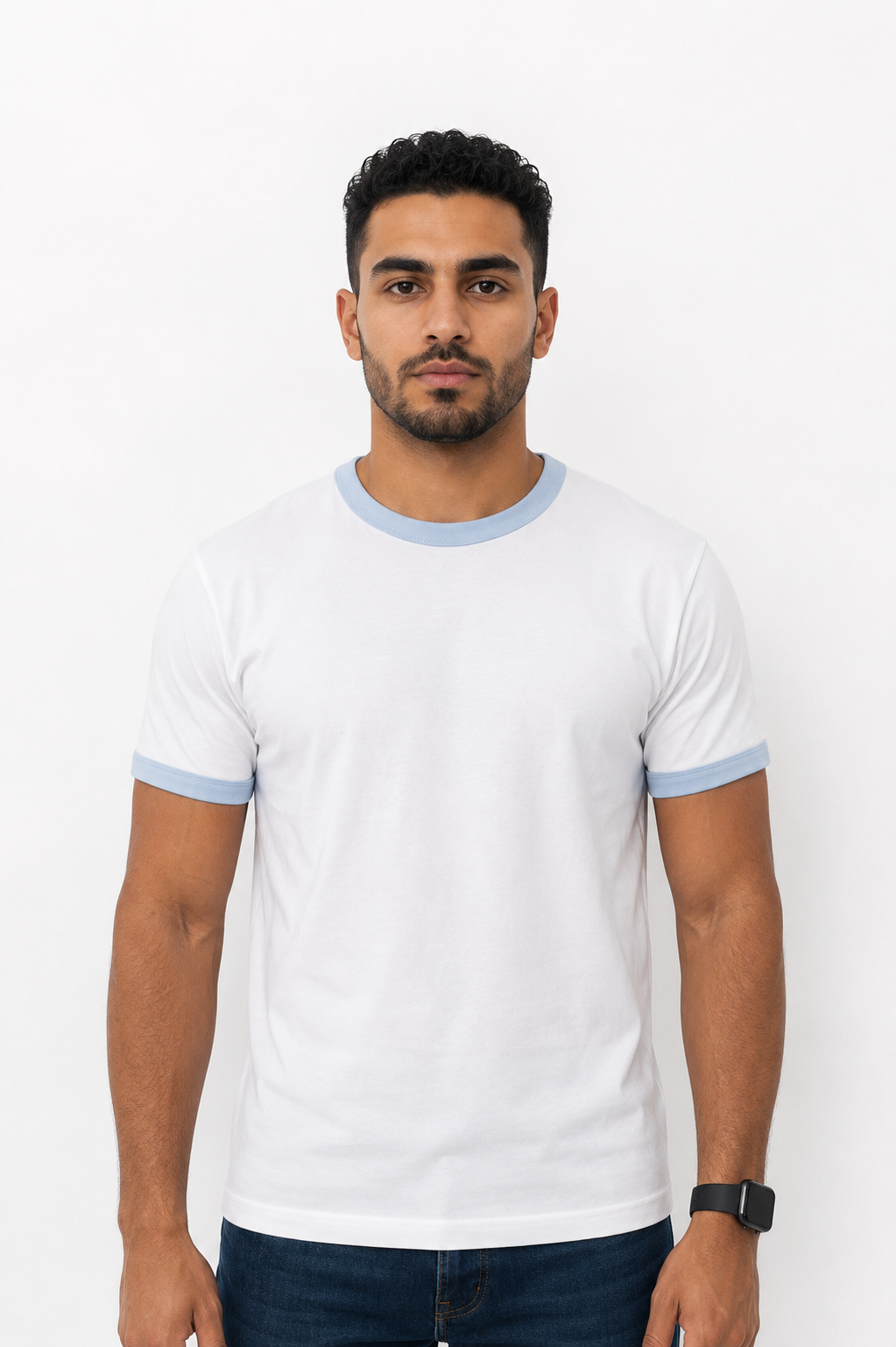 WHITE RINGER T-SHIRT