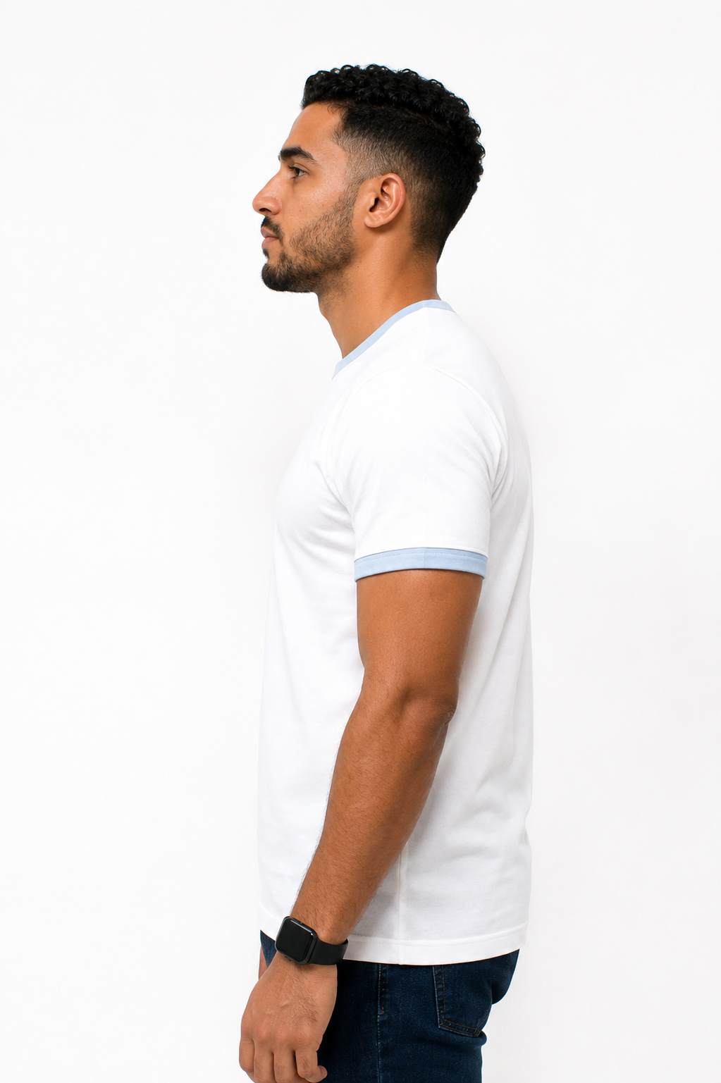WHITE RINGER T-SHIRT
