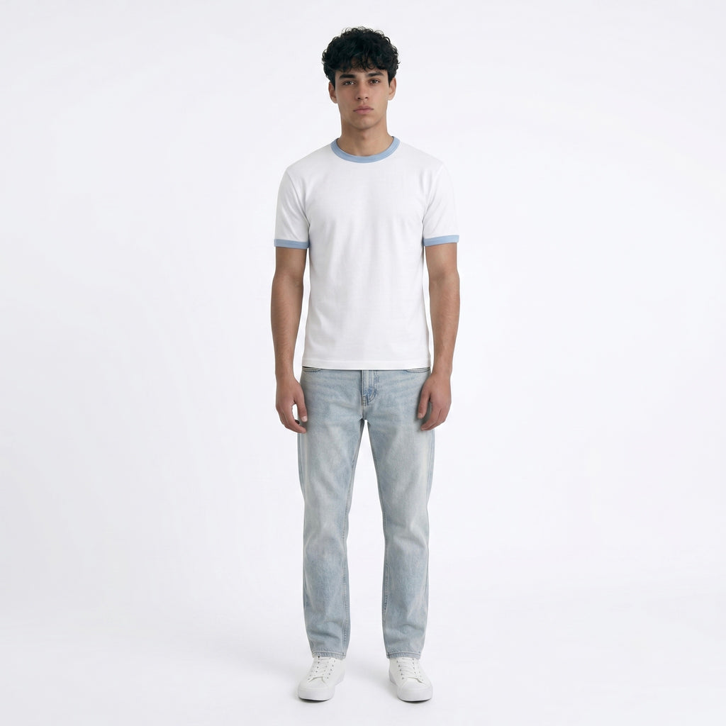 WHITE RINGER T-SHIRT