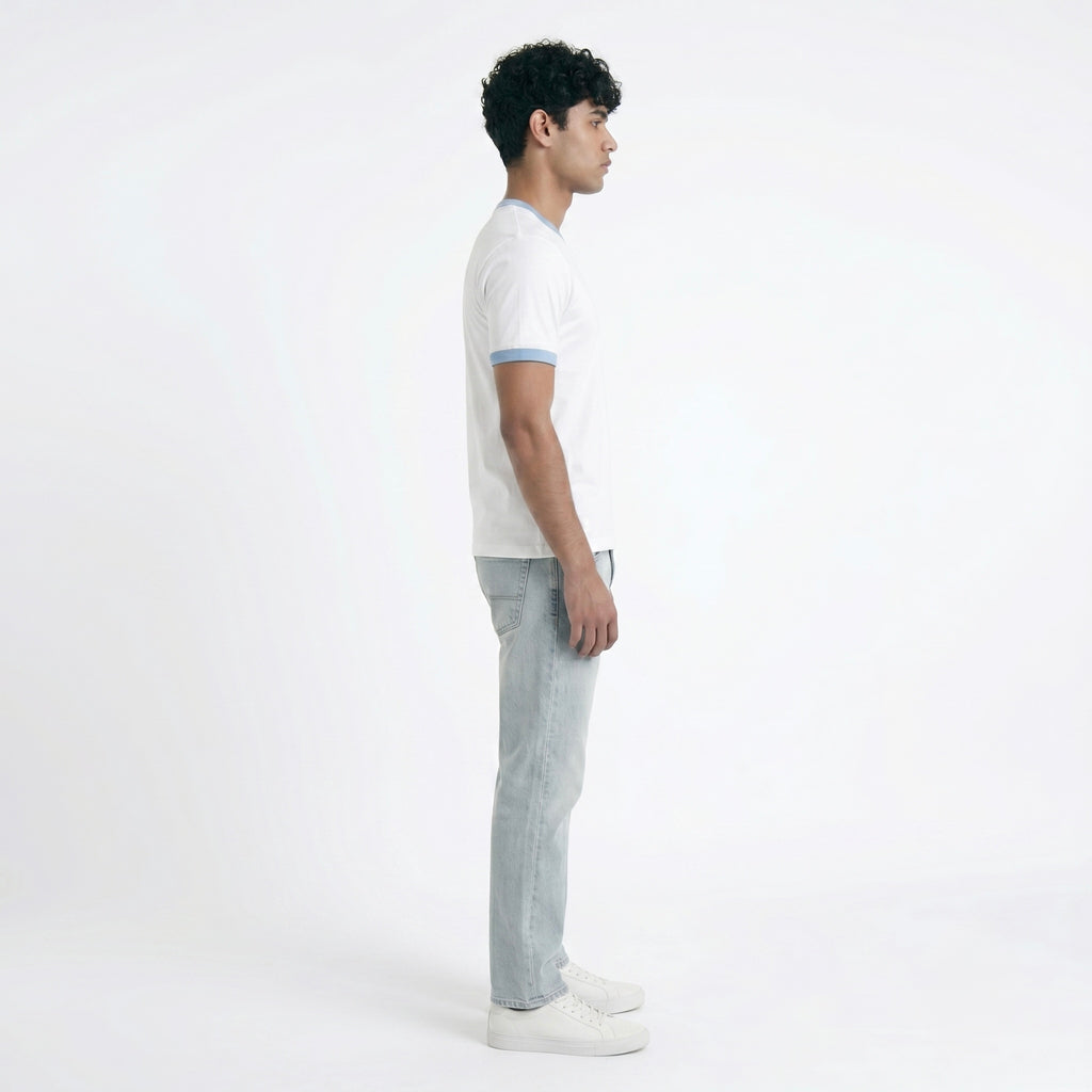 WHITE RINGER T-SHIRT