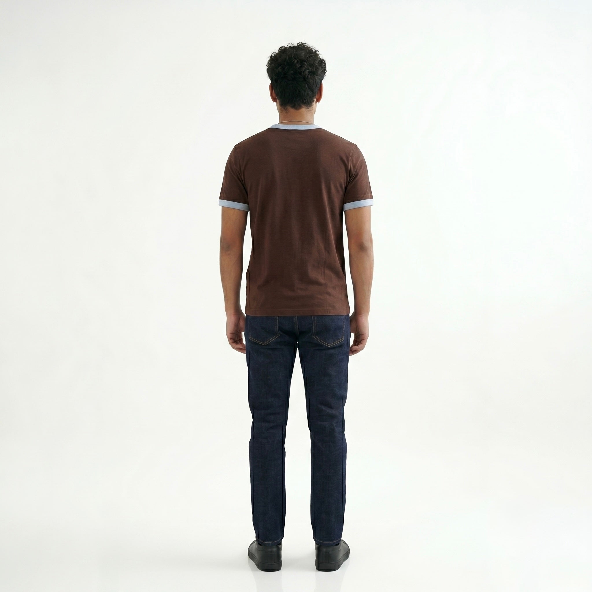 BROWN RINGER T-SHIRT
